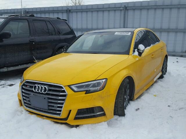 WAUF1GFF2H1034360 - 2017 AUDI S3 PRESTIG YELLOW photo 2