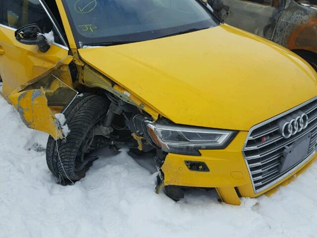 WAUF1GFF2H1034360 - 2017 AUDI S3 PRESTIG YELLOW photo 9