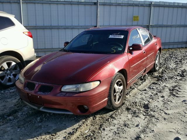 1G2WP52K71F139191 - 2001 PONTIAC GRAND PRIX RED photo 2