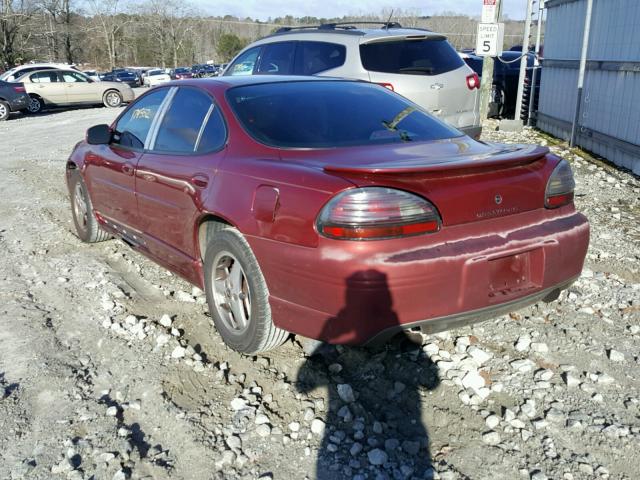 1G2WP52K71F139191 - 2001 PONTIAC GRAND PRIX RED photo 3