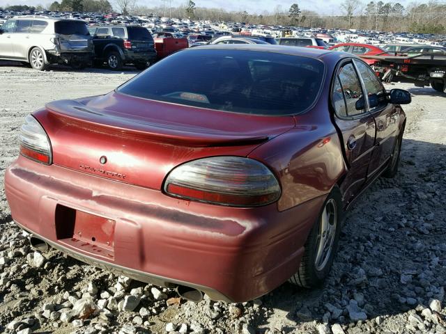 1G2WP52K71F139191 - 2001 PONTIAC GRAND PRIX RED photo 4