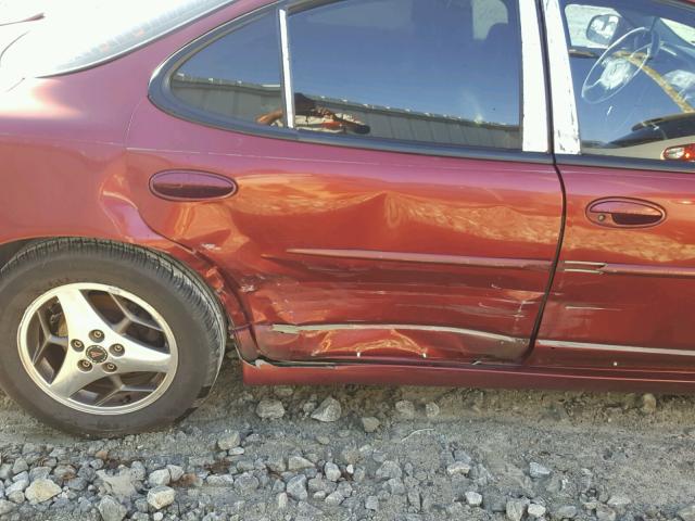 1G2WP52K71F139191 - 2001 PONTIAC GRAND PRIX RED photo 9