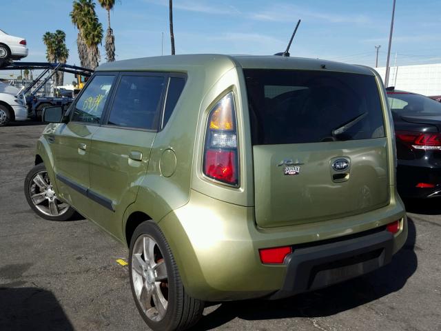 KNDJT2A2XA7087681 - 2010 KIA SOUL + GREEN photo 3