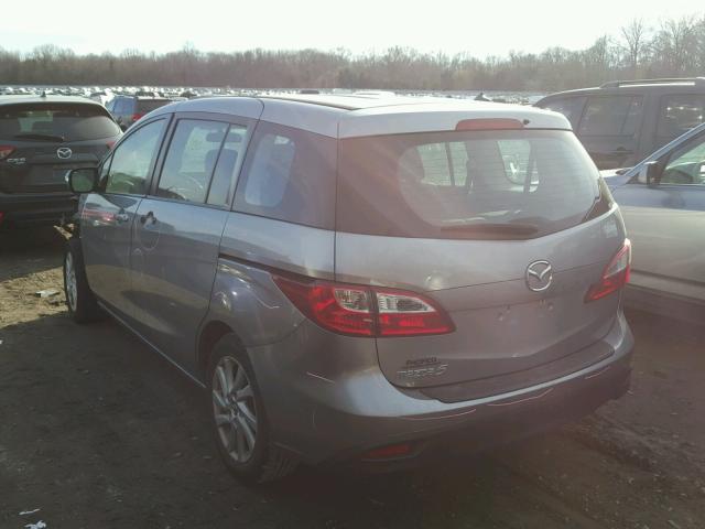 JM1CW2BL0E0162989 - 2014 MAZDA 5 SPORT GRAY photo 3