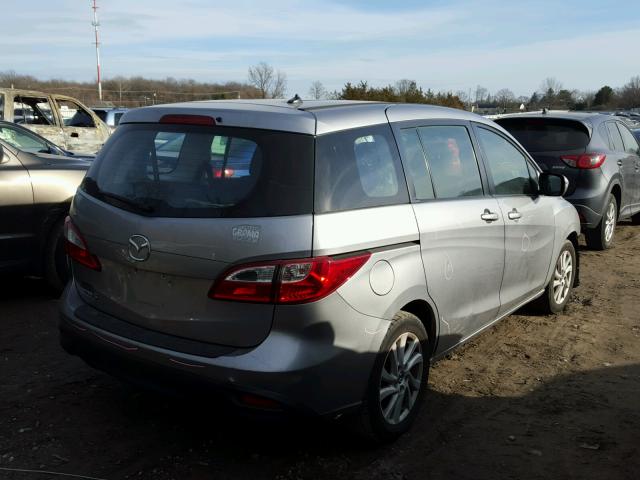 JM1CW2BL0E0162989 - 2014 MAZDA 5 SPORT GRAY photo 4