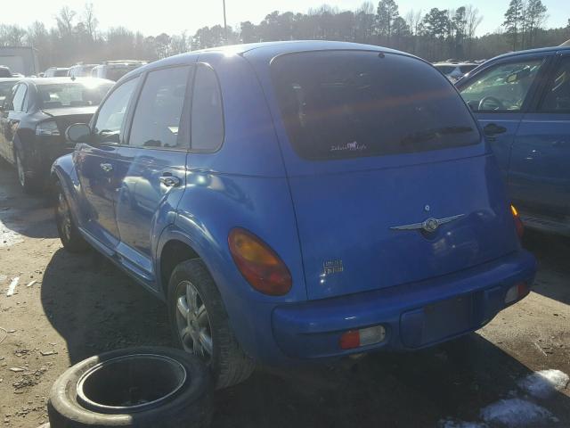 3C8FY68B23T652104 - 2003 CHRYSLER PT CRUISER BLUE photo 3