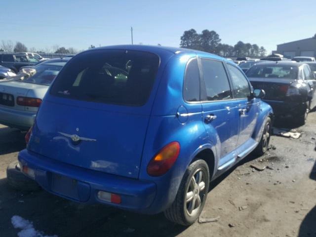 3C8FY68B23T652104 - 2003 CHRYSLER PT CRUISER BLUE photo 4