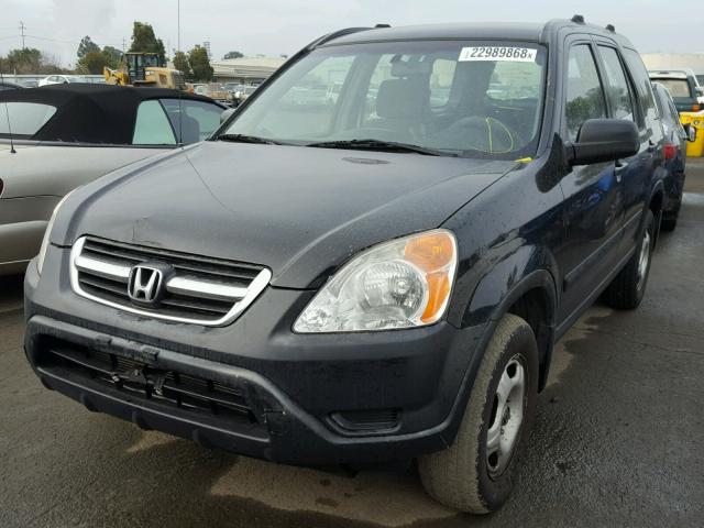 JHLRD78413C031193 - 2003 HONDA CR-V LX BLACK photo 2