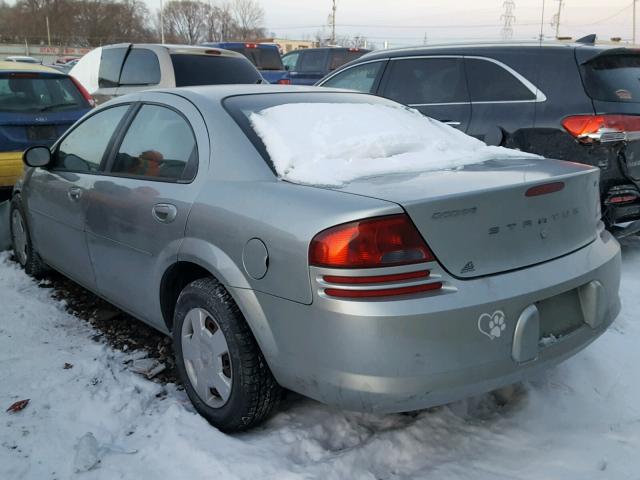 1B3EL46R25N695488 - 2005 DODGE STRATUS SX BLUE photo 3