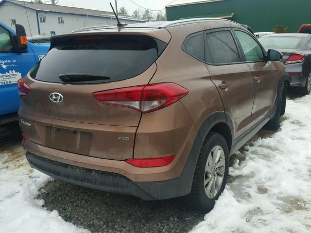 KM8J3CA49HU411346 - 2017 HYUNDAI TUCSON LIM BROWN photo 4