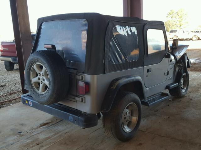 1J4FA49SX2P703287 - 2002 JEEP WRANGLER / SILVER photo 4