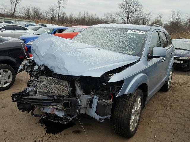 3C4PDCDG0DT668613 - 2013 DODGE JOURNEY CR BLUE photo 2