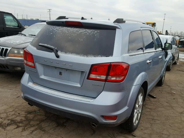 3C4PDCDG0DT668613 - 2013 DODGE JOURNEY CR BLUE photo 4