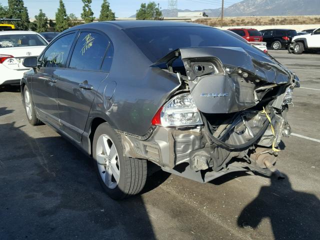 2HGFA16507H300824 - 2007 HONDA CIVIC LX GRAY photo 3