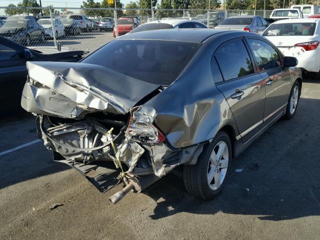 2HGFA16507H300824 - 2007 HONDA CIVIC LX GRAY photo 4