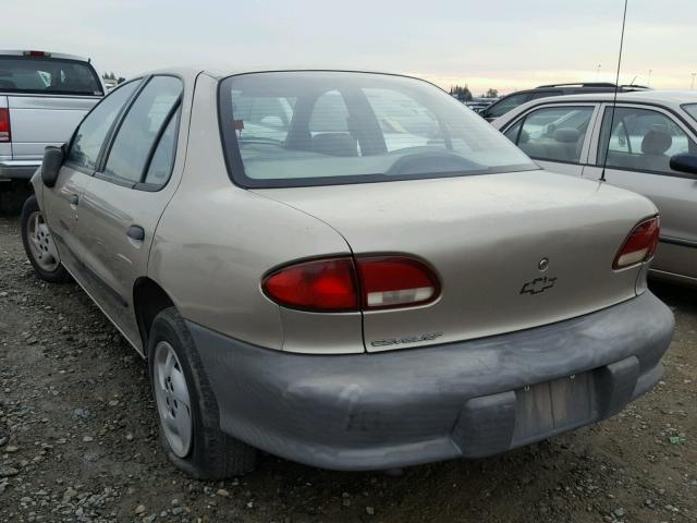 1G1JC5243X7230215 - 1999 CHEVROLET CAVALIER TAN photo 3