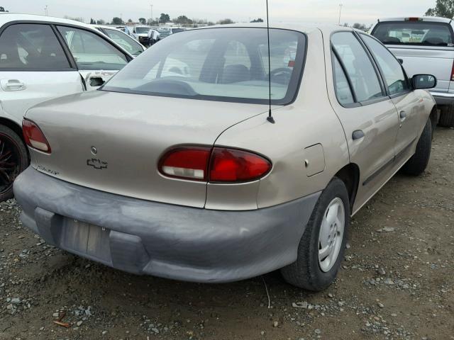 1G1JC5243X7230215 - 1999 CHEVROLET CAVALIER TAN photo 4