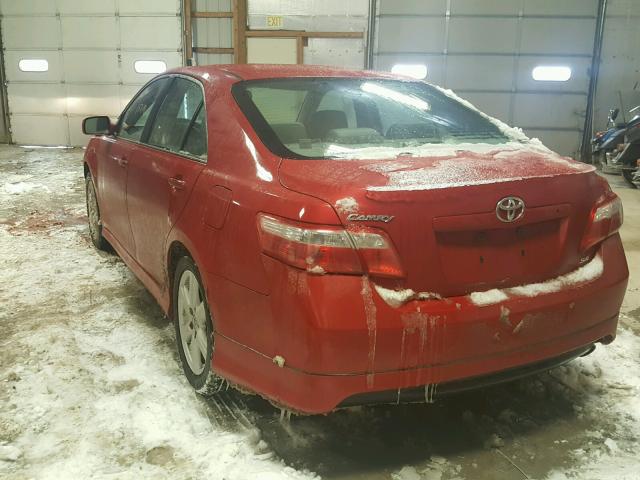 4T1BE46K99U405074 - 2009 TOYOTA CAMRY BASE RED photo 3