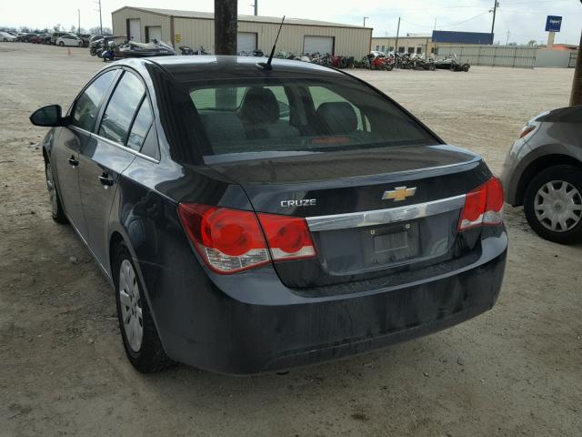 1G1PC5SHXB7112300 - 2011 CHEVROLET CRUZE LS BLACK photo 3