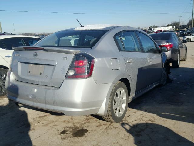 3N1AB6AP5CL757032 - 2012 NISSAN SENTRA 2.0 SILVER photo 4