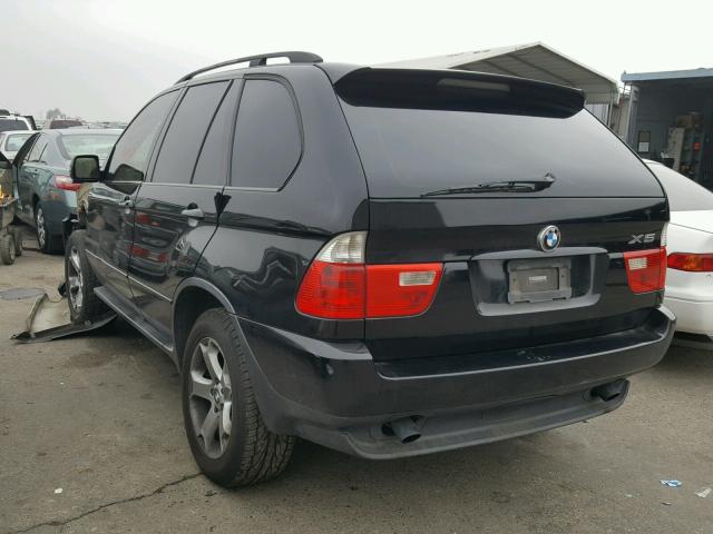 5UXFA13544LU42464 - 2004 BMW X5 3.0I BLACK photo 3