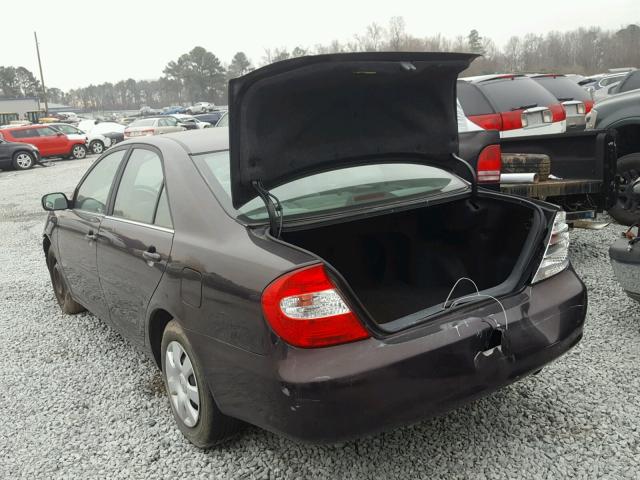 4T1BE32K14U906517 - 2004 TOYOTA CAMRY LE BLACK photo 3