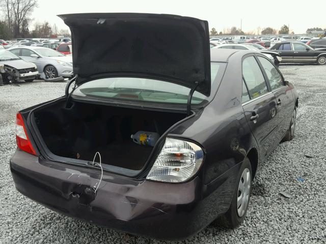 4T1BE32K14U906517 - 2004 TOYOTA CAMRY LE BLACK photo 4