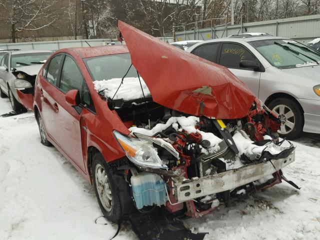 JTDKN3DU9A0170657 - 2010 TOYOTA PRIUS RED photo 1