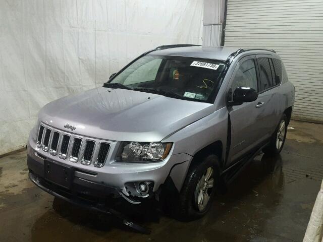 1C4NJDBB0ED924902 - 2014 JEEP COMPASS SP SILVER photo 2