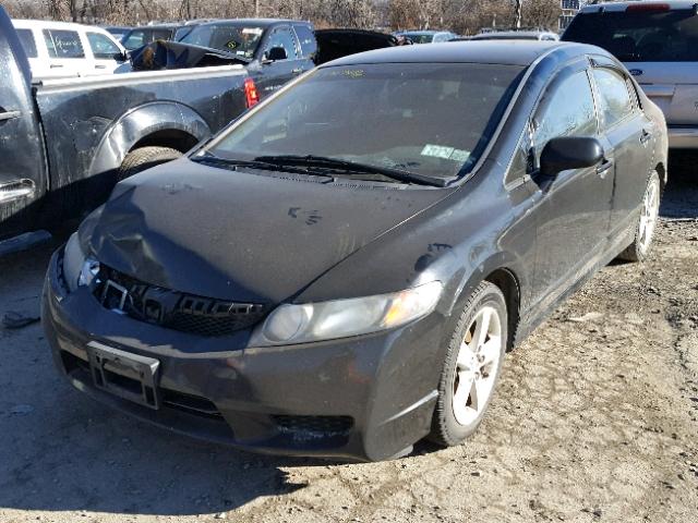 19XFA1E61BE028166 - 2011 HONDA CIVIC LX-S BLACK photo 2