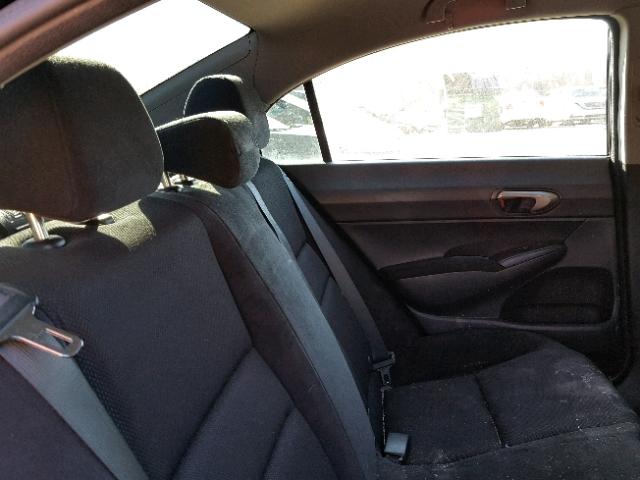 19XFA1E61BE028166 - 2011 HONDA CIVIC LX-S BLACK photo 6