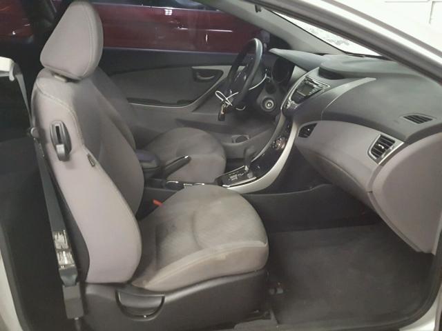 KMHDH6AE9DU003609 - 2013 HYUNDAI ELANTRA CO SILVER photo 5