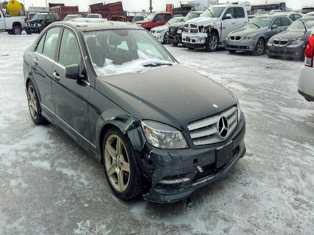 WDDGF8HB1BA517344 - 2011 MERCEDES-BENZ C 350 4MAT GRAY photo 1