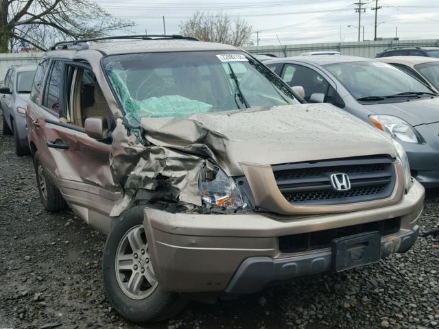 2HKYF18474H536094 - 2004 HONDA PILOT EX TAN photo 1