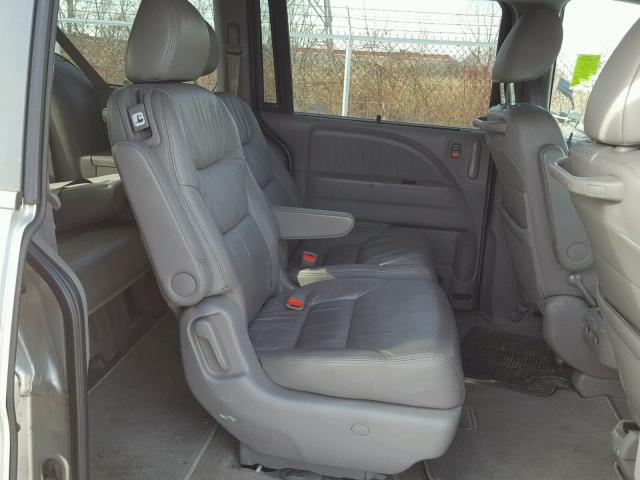 5FNRL38659B044681 - 2009 HONDA ODYSSEY EX SILVER photo 6