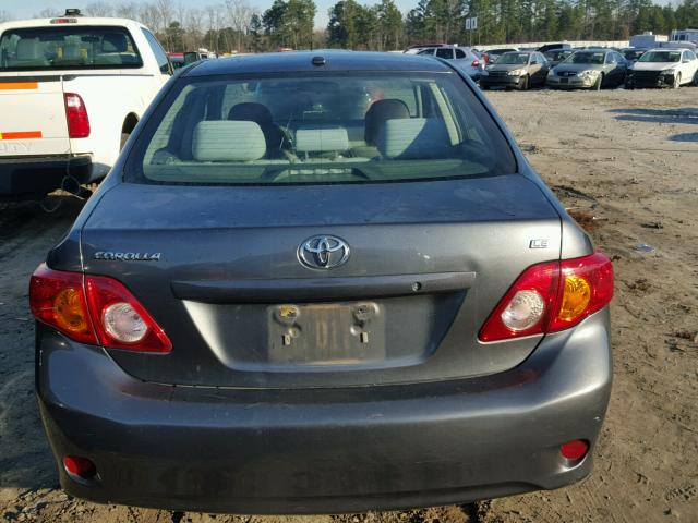 2T1BU4EE2AC306942 - 2010 TOYOTA COROLLA BA GRAY photo 9