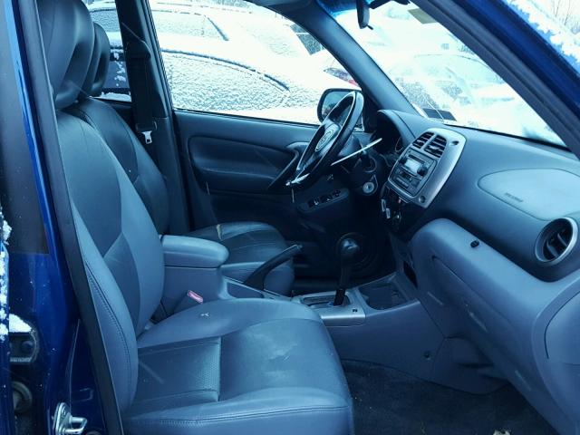 JTEHH20V336075615 - 2003 TOYOTA RAV4 BLUE photo 5