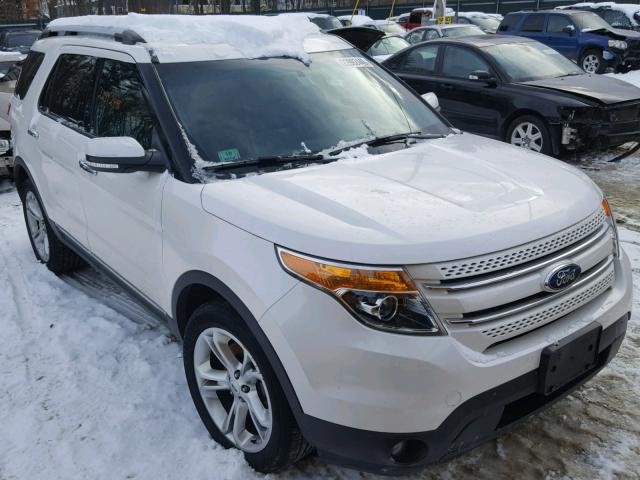 1FM5K8F85FGC44041 - 2015 FORD EXPLORER L WHITE photo 1