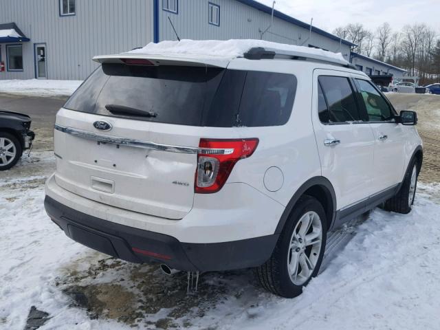 1FM5K8F85FGC44041 - 2015 FORD EXPLORER L WHITE photo 4