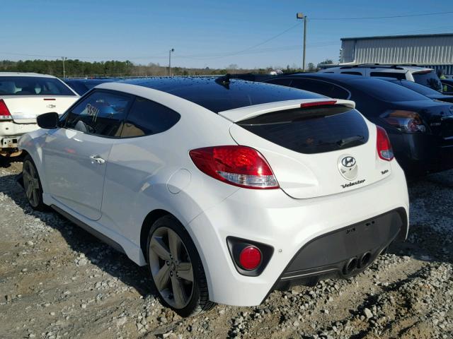 KMHTC6AE7DU085639 - 2013 HYUNDAI VELOSTER T WHITE photo 3