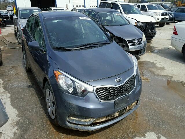 KNAFK4A6XG5551917 - 2016 KIA FORTE LX GRAY photo 1