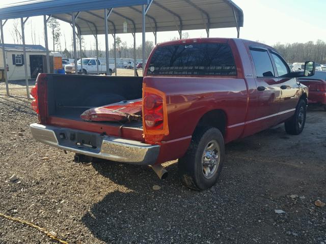 3D7KR29CX6G199480 - 2006 DODGE RAM 2500 BURGUNDY photo 4