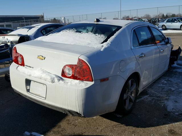 1G1ZC5E00CF237215 - 2012 CHEVROLET MALIBU 1LT WHITE photo 4