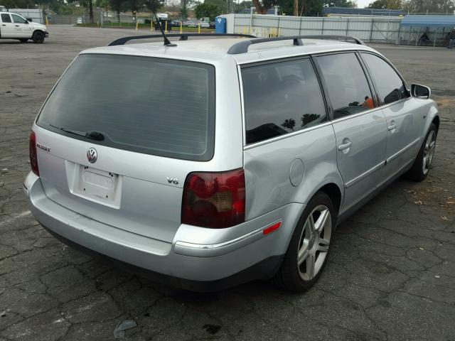 WVWWH63BX3E087321 - 2003 VOLKSWAGEN PASSAT GLX GRAY photo 4