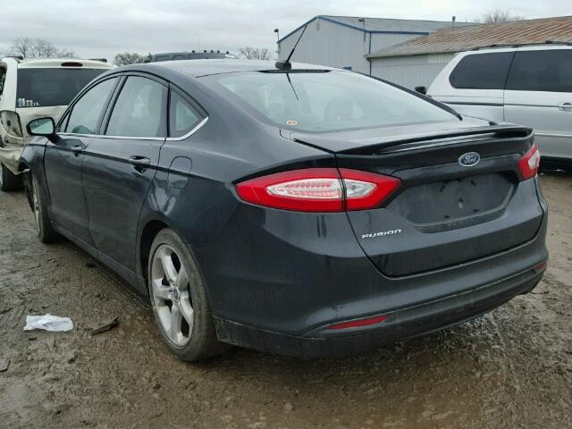 3FA6P0G71GR104599 - 2016 FORD FUSION S BLACK photo 3