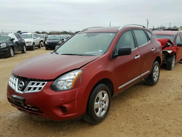 JN8AS5MT4EW620603 - 2014 NISSAN ROGUE SELE RED photo 2