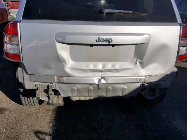 1J4NT4FAXAD526158 - 2010 JEEP COMPASS SP SILVER photo 9