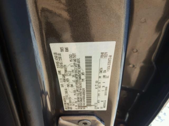 1FMCU0H92DUB98255 - 2013 FORD ESCAPE SEL GRAY photo 10