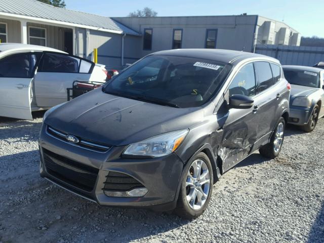 1FMCU0H92DUB98255 - 2013 FORD ESCAPE SEL GRAY photo 2