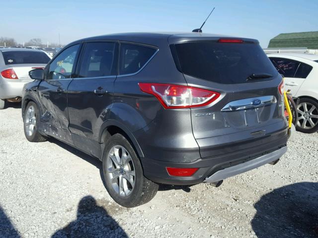 1FMCU0H92DUB98255 - 2013 FORD ESCAPE SEL GRAY photo 3